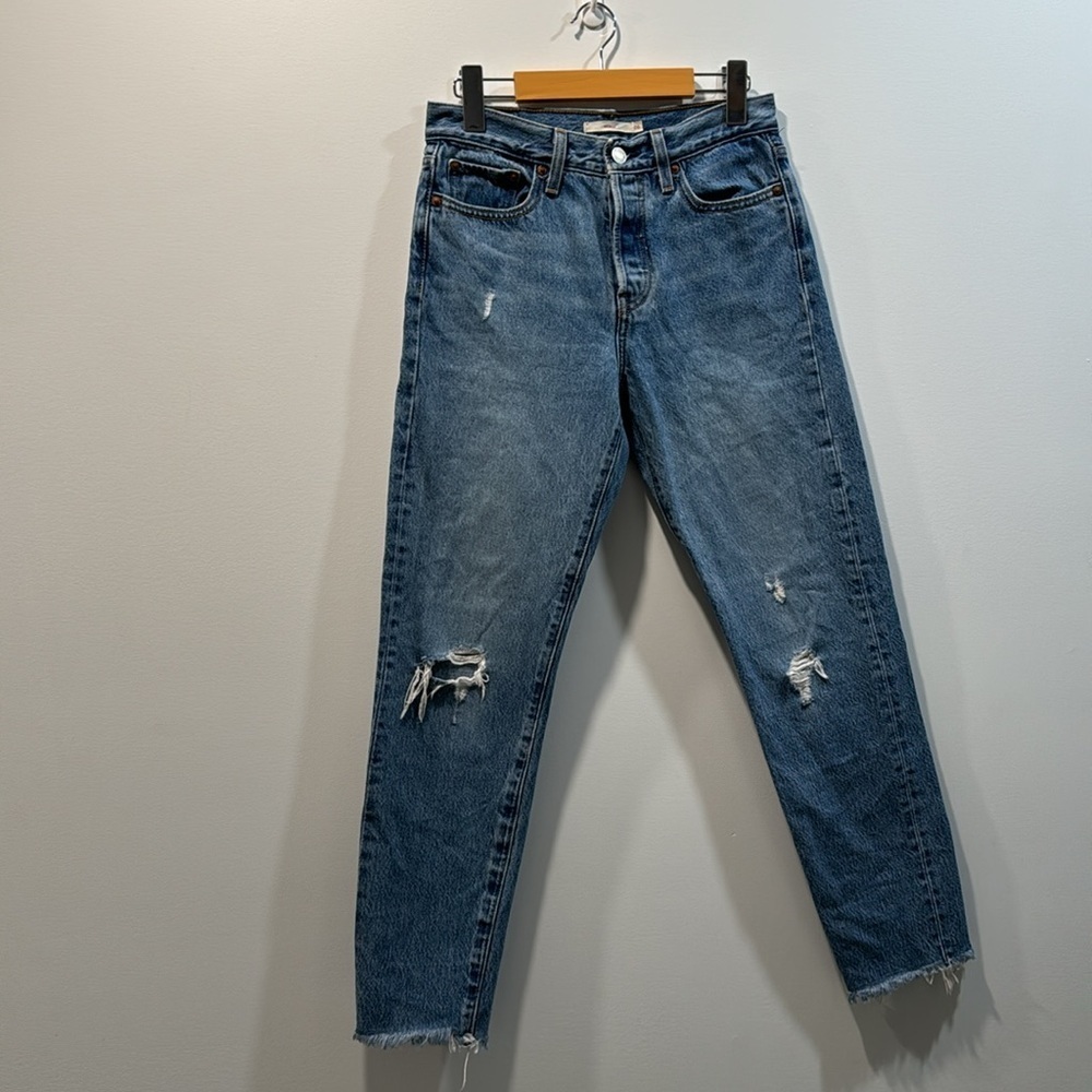 Levi's Wedgie Light Wash Blue Denim Jeans
